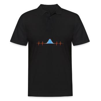 Normal Distribution Statistician Data Scientist - Männer Poloshirt - Schwarz - Vorne - Kai (181cm)