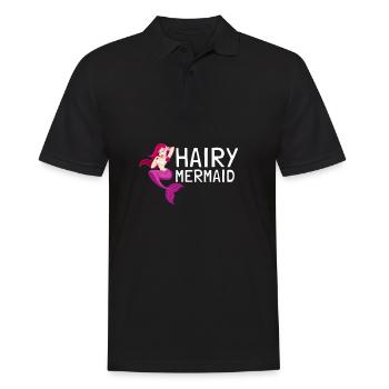 Féministe Anti Rasage Corps Velu - Polo Homme - noir - Devant - Kai (181cm)