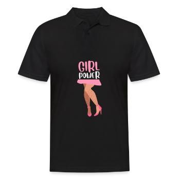 Féministe Anti Rasage Corps Velu - Polo Homme - noir - Devant - Kai (181cm)