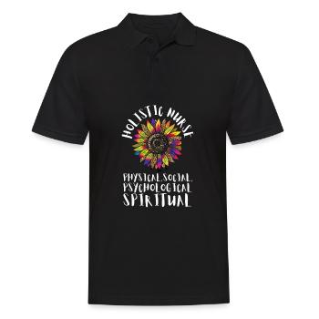 Homéopathie Médecine alternative, Soins infirmiers holistiques - Polo Homme - noir - Devant - Kai (181cm)