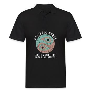 Homéopathie Médecine alternative, Soins infirmiers holistiques - Polo Homme - noir - Devant - Kai (181cm)