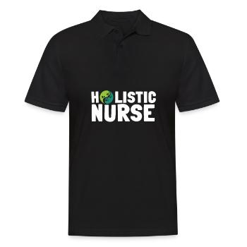 Homéopathie Médecine alternative, Soins infirmiers holistiques - Polo Homme - noir - Devant - Kai (181cm)