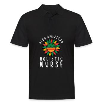 Homeopathy Alternative Medicine, Holistic Nursing - Männer Poloshirt - Schwarz - Vorne - Kai (181cm)