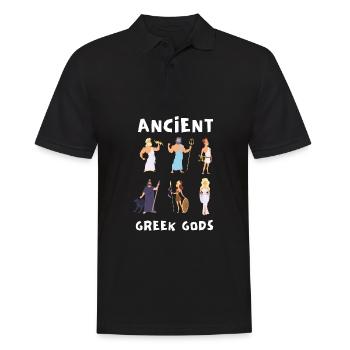 Greek Mythology Gods Ancient Greece - Männer Poloshirt - Schwarz - Vorne - Kai (181cm)