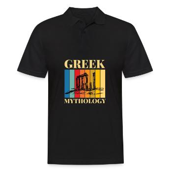 Mythologie grecque Dieux Grèce antique - Polo Homme - noir - Devant - Kai (181cm)
