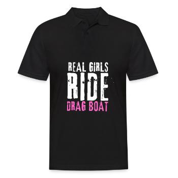 Courses de drag-boat et de hors-bord - Polo Homme - noir - Devant - Kai (181cm)