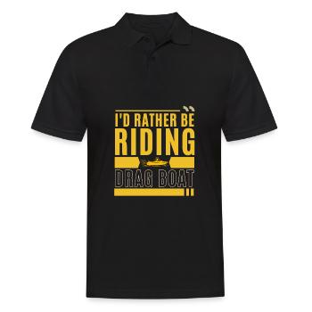Courses de drag-boat et de hors-bord - Polo Homme - noir - Devant - Kai (181cm)