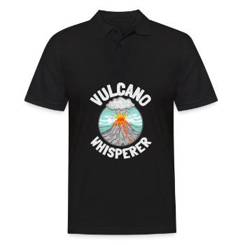 Volcanologues Géologue Magma Volcano - Polo Homme - noir - Devant - Kai (181cm)