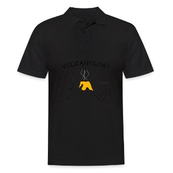 Volcanologists Geologist Magma Volcano - Männer Poloshirt - Schwarz - Vorne - Kai (181cm)