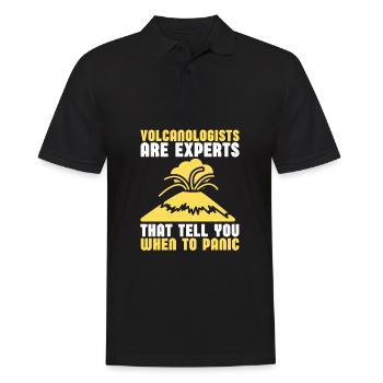 Volcanologues Géologue Magma Volcano - Polo Homme - noir - Devant - Kai (181cm)