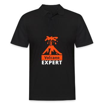 Volcanologists Geologist Magma Volcano - Männer Poloshirt - Schwarz - Vorne - Kai (181cm)