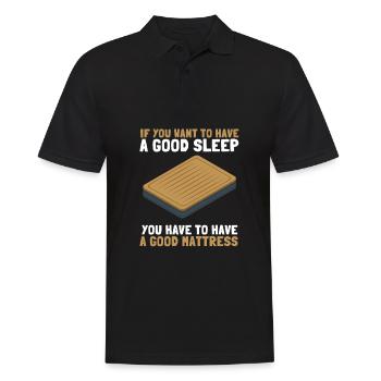 Best Salesman Bed Mattress Doctor - Männer Poloshirt - Schwarz - Vorne - Kai (181cm)
