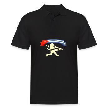Latino Cuban Cuba Baseball - Männer Poloshirt - Schwarz - Vorne - Kai (181cm)