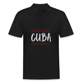 Latino Cuban Cuba Baseball - Männer Poloshirt - Schwarz - Vorne - Kai (181cm)