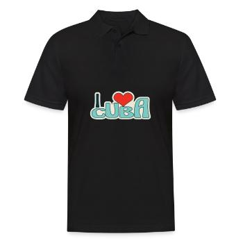 Latino Cuban Cuba Baseball - Männer Poloshirt - Schwarz - Vorne - Kai (181cm)