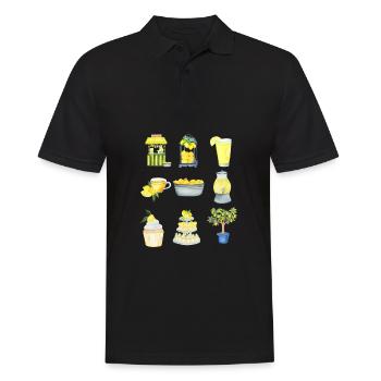 Sell Lemonade Stand Boss Juice Business Lemon - Männer Poloshirt - Schwarz - Vorne - Kai (181cm)