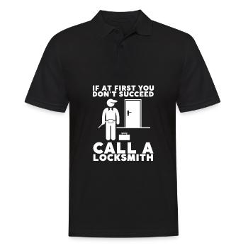 Lockpick Lockpicking Professional Locksmith - Männer Poloshirt - Schwarz - Vorne - Kai (181cm)