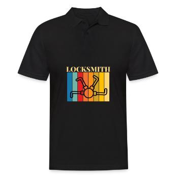 Lockpick Lockpicking Professional Locksmith - Männer Poloshirt - Schwarz - Vorne - Kai (181cm)