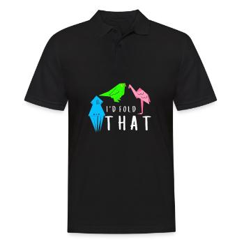 Artisanat de pliage de papier japonais Origami Master - Polo Homme - noir - Devant - Kai (181cm)