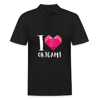 Artisanat de pliage de papier japonais Origami Master - Polo Homme - noir - Devant - Kai (181cm)