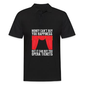 Tenor Singer Choir Vocalist Theatre Student, Opera - Männer Poloshirt - Schwarz - Vorne - Kai (181cm)