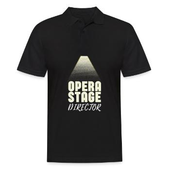 Tenor Singer Choir Vocalist Theatre Student, Opera - Männer Poloshirt - Schwarz - Vorne - Kai (181cm)
