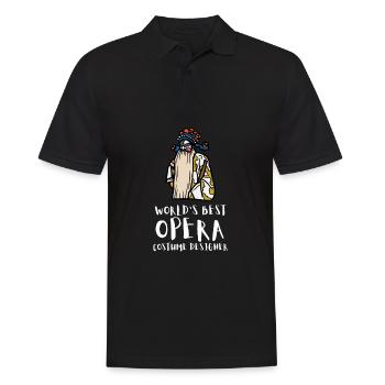 Tenor Singer Choir Vocalist Theatre Student, Opera - Männer Poloshirt - Schwarz - Vorne - Kai (181cm)