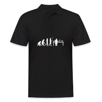 Female Stem Scientist Technology Student, - Men's Polo Shirt - black - Front - Kai (181cm)