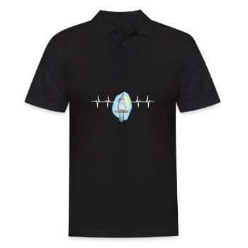 Terrestrial Tree Kingfisher Australian Bird, - Männer Poloshirt - Schwarz - Vorne - Kai (181cm)