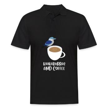 Terrestrial Tree Kingfisher Australian Bird, - Männer Poloshirt - Schwarz - Vorne - Kai (181cm)