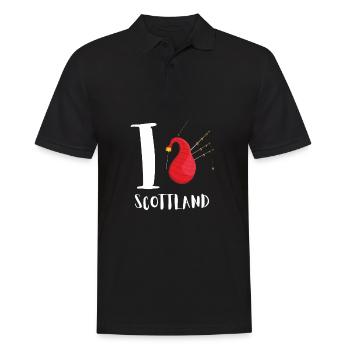 Bagpipe Teacher Player Scotsman Bagpiping - Männer Poloshirt - Schwarz - Vorne - Kai (181cm)