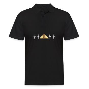 Calendario Azteca Mexican Heritage Maya Aztec - Polo Homme - noir - Devant - Kai (181cm)