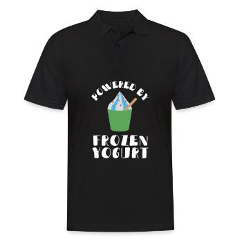 Probiotiques Produits laitiers, Yogourt glacé - Polo Homme - noir - Devant - Kai (181cm)