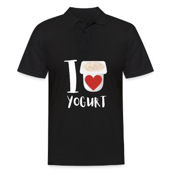 Probiotiques Produits laitiers, Yogourt glacé - Polo Homme - noir - Devant - Kai (181cm)