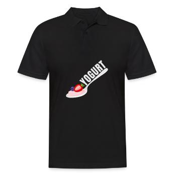 Probiotiques Produits laitiers, Yogourt glacé - Polo Homme - noir - Devant - Kai (181cm)