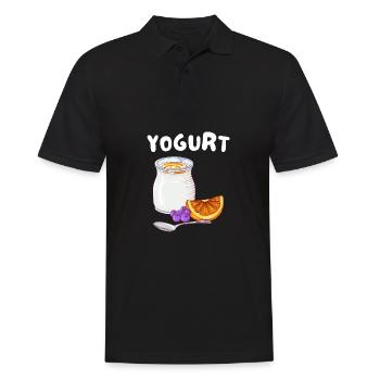 Probiotiques Produits laitiers, Yogourt glacé - Polo Homme - noir - Devant - Kai (181cm)