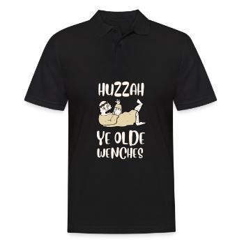 Huzzah Renaissance Festival Ren Faire Knight - Polo Homme - noir - Devant - Kai (181cm)
