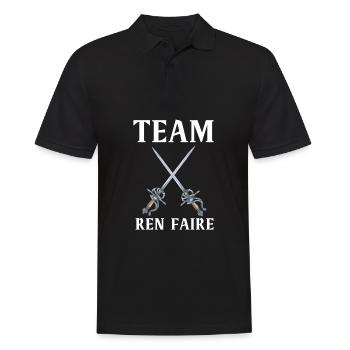 Huzzah Renaissance Festival Ren Faire Knight - Polo Homme - noir - Devant - Kai (181cm)
