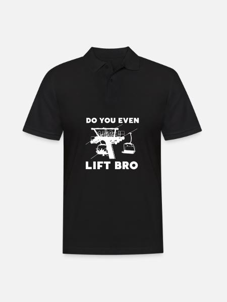 Soulevez-vous même Bro Ski - Polo Homme - noir