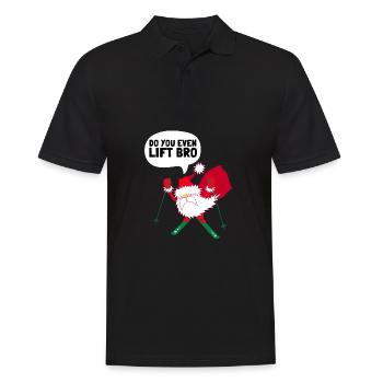 Do You Even Lift Bro Ski - Männer Poloshirt - Schwarz - Vorne - Kai (181cm)