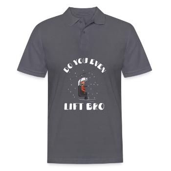Soulevez-vous même Bro Ski - Polo Homme - charbon - Devant - Nico (186cm)