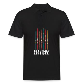 Do You Even Lift Bro Ski - Männer Poloshirt - Schwarz - Vorne - Kai (181cm)