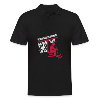 Do You Even Lift Bro Ski - Männer Poloshirt - Schwarz - Vorne - Kai (181cm)