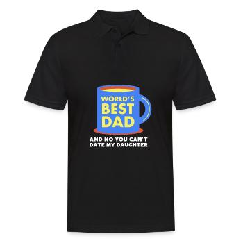 Fille protectrice papa, sortir avec ma fille - Polo Homme - noir - Devant - Kai (181cm)