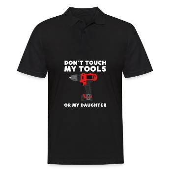 Fille protectrice papa, sortir avec ma fille - Polo Homme - noir - Devant - Kai (181cm)