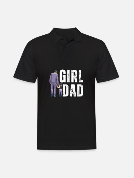 Protective Girl Dad, Dating My Daughter - Herre poloshirt - sort