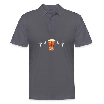 Maori Hei Tiki Tribal Tattoo Nouvelle-Zélande - Polo Homme - charbon - Devant - Nico (186cm)