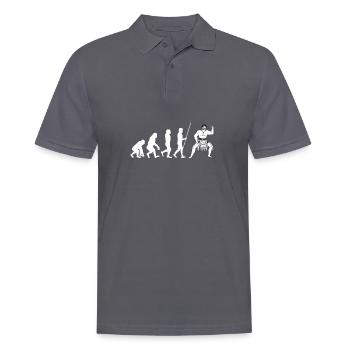 Maori Hei Tiki Tribal Tattoo Nouvelle-Zélande - Polo Homme - charbon - Devant - Nico (186cm)