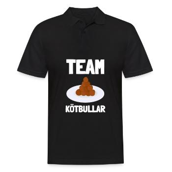 Sweden Swedish Meatball Mer Kötbullar - Männer Poloshirt - Schwarz - Vorne - Kai (181cm)