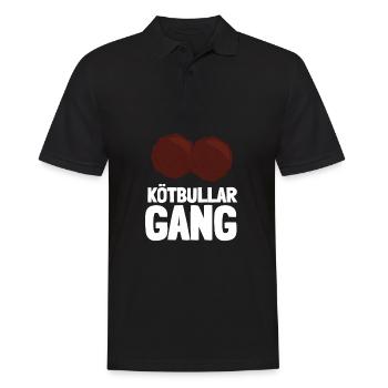 Sweden Swedish Meatball Mer Kötbullar - Männer Poloshirt - Schwarz - Vorne - Kai (181cm)